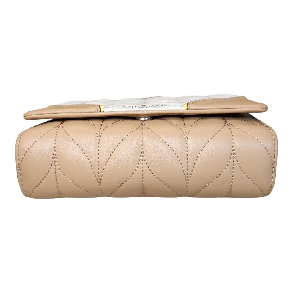 Kate Spade Emelyn Briar Lane Mini Quilted Crossbody in White/Beige - Picture 7 of 10